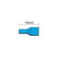 Terminal Faston Fêmea Totalmente Isolado em PVC 16-14 AWG 1.1 á 2.5mm² Azul - FE1614-41TI - Eletro Service