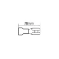 Terminal Fêmea Reforçado 22-16 AWG  0.25 á 1.5mm² Vermelho - FE2216-4R1 - Eletro Service