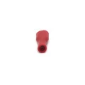 Terminal Faston Fêmea Totalmente Isolado em PVC 22-16 AWG 0.25 a 1mm² Vermelho - FE2216-51TI - Eletro Service