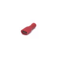 Terminal Faston Fêmea Totalmente Isolado em PVC 22-16 AWG 0.25 a 1mm² Vermelho - FE2216-51TI - Eletro Service