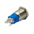 Push Button com Trava Liga/Desliga com LED AZ/VM/VD - FLM-16