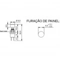 Chave Push-Button na cor Vermelha (Normalmente Fechado) - PS835 - B.B.C