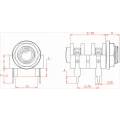 Jack J10 Mono Fechado com Terminal Olhal PCI - Cód. 912999004