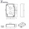 Caixa Com Furo  Para Duas  Botoeiras CB-002 - Patola