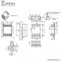 Caixa Plástica DIN FDO 75X55X108 T.A - Patola - Caixa 41