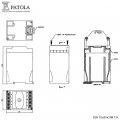 Caixa Plástica DIN FDO 75X55X108 T.A - Patola - Caixa 41