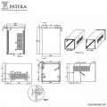 Caixa Plástica  DIN 98X98X135 TI   - Patola