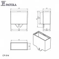 Caixa Plástica   CP-014  - Patola