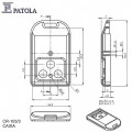 Caixa Plástica Para Controle CR-103/3 - Patola