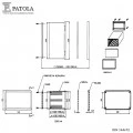 Caixa Plástica DIN 72x144x90 - Patola - Caixa 47
