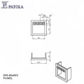 Caixa Plástica DIN 48X48X/3 - Patola