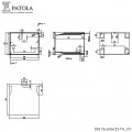 Caixa Plástica   DIN 75X100X123 T.A  - Patola