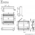 Caixa Plástica   DIN 75X100X123 T.A  - Patola