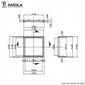 Caixa Plástica DIN 75x75x135 T.I  - Patola