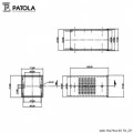 Caixa Plástica DIN 75x75x135 T.I  - Patola