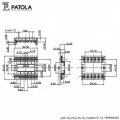 Caixa Plástica DIN 75x75x135 T.I  - Patola