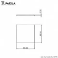Caixa Plástica DIN 75x75x135 T.I  - Patola