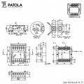 Caixa Plástica DIN 75x75x135 T.I  - Patola