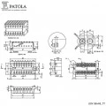 Caixa Plástica   DIN 98X48/2TI - Patola