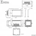 Caixa Plástica DIN 98X98/2 TA - Patola