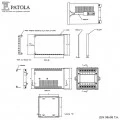 Caixa Plástica DIN 98X98/2 TA - Patola