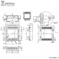 Caixa Plástica DIN 98X98/2 TA - Patola