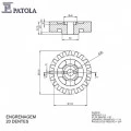Engrenagem 20 Dentes - Patola
