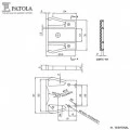 Tampa Lateral para chave codificadora Thumbwheel Decimal ou BCD - Unitária