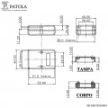 Caixa Plástica com Furo PB-048 - Patola