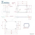 Caixa Plástica PB-050 - Patola - Caixa 6