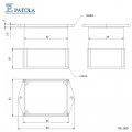Caixa Plástica PB-060 - Patola - Caixa 56
