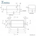 Caixa Plástica PB-064/3 - Patola - Caixa 52