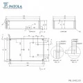Caixa Plástica PB-114/2 - Patola - Caixa 29