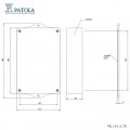 Caixa Plástica PB-114/2 T.E - Patola - Caixa 36