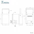 Caixa Plástica Com Alça PB-118 - Patola - Caixa 83