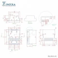Caixa Plástica PB-201/2 - Patola - Caixa 35