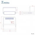 Caixa Plástica com Alça PB-205 - Patola