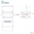 Caixa Plástica com Alça PB-205 - Patola