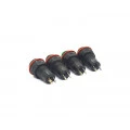 Chave Push-Button com 2 Terminais e com Trava 1A/250Vac Liga/Desliga - Diversas Cores - DS-211