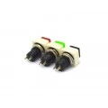 Chave Push-Button sem Trava 2A/250V Normalmente Aberta nas Cores PT/VD/VM - DS-461