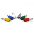 Pino Banana de Segurança Retrátil c/ Derivação 4mm - Diversas Cores - PB983 - B.B.C