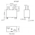 Relé Miniatura High Power HF102F/T-12VDC 