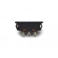 Chave HH 3/24 Plástica Preta com 3 Terminais 10A/125V 127-220V 
