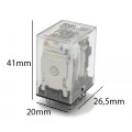Relé Multiuso Contato 4NA + 4NF HH54P 220V