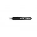Pinça de Ponta Reta de Aço Inox HK-14 ESD - Hikari