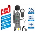 Medidor 4x1 - HTM-401 - Decibelímetro, Luxímetro, Medidor de Temperatura e Umidade