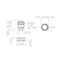 Conector Macho para Painel com Base Redonda 8 Vias - JA/PM8P - Melro