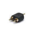 Adaptador Plug  Estéreo para Plug RCA Duplo - JD-W8015 - Jinda