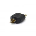 Adaptador Plug RCA Duplo para Plug RCA - JD-W8021 - Jinda