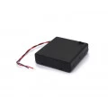 Suporte para 4 Pilhas AA com Tampa e Rabicho de 15cm - JD15-6037A - Jinda